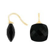 Forg. sølvøreh. m/kvartsglas facetteret farve95 - Urma.dk