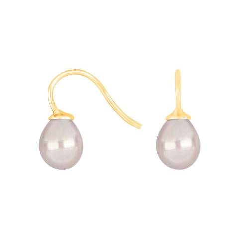 Forg. sølvøreh. m/Mallorca perle farve11 - Urma.dk