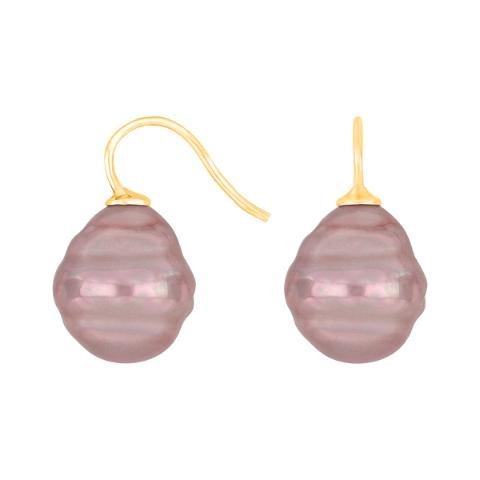 Forg. sølvøreh. m/Mallorca perle farve73
