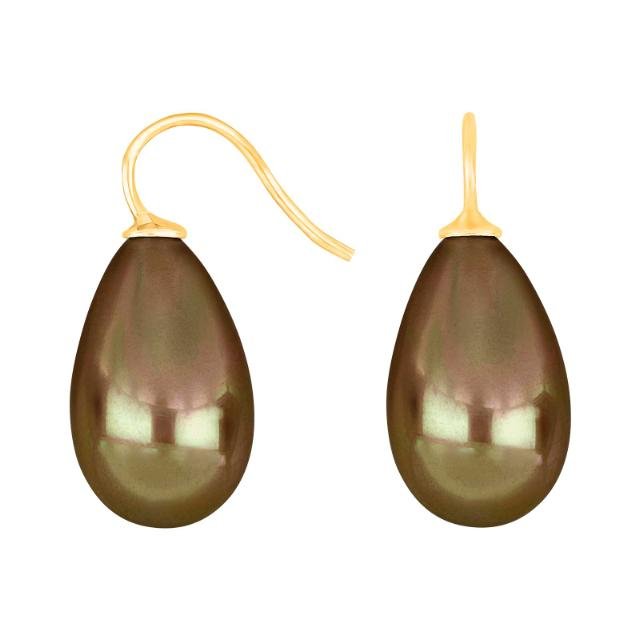 Forg. sølvøreh. m/Mallorca perle farve72 - Urma.dk