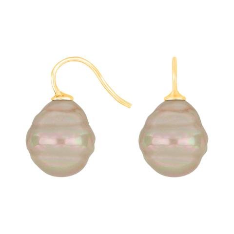 Forg. sølvøreh. m/Mallorca perle farve73
