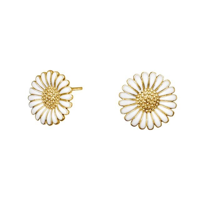 Forg. sølvørestikker Marguerit 10mm - Urma.dk