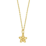 Forg. sølvvedhæng blomst m. kæde - Urma.dk