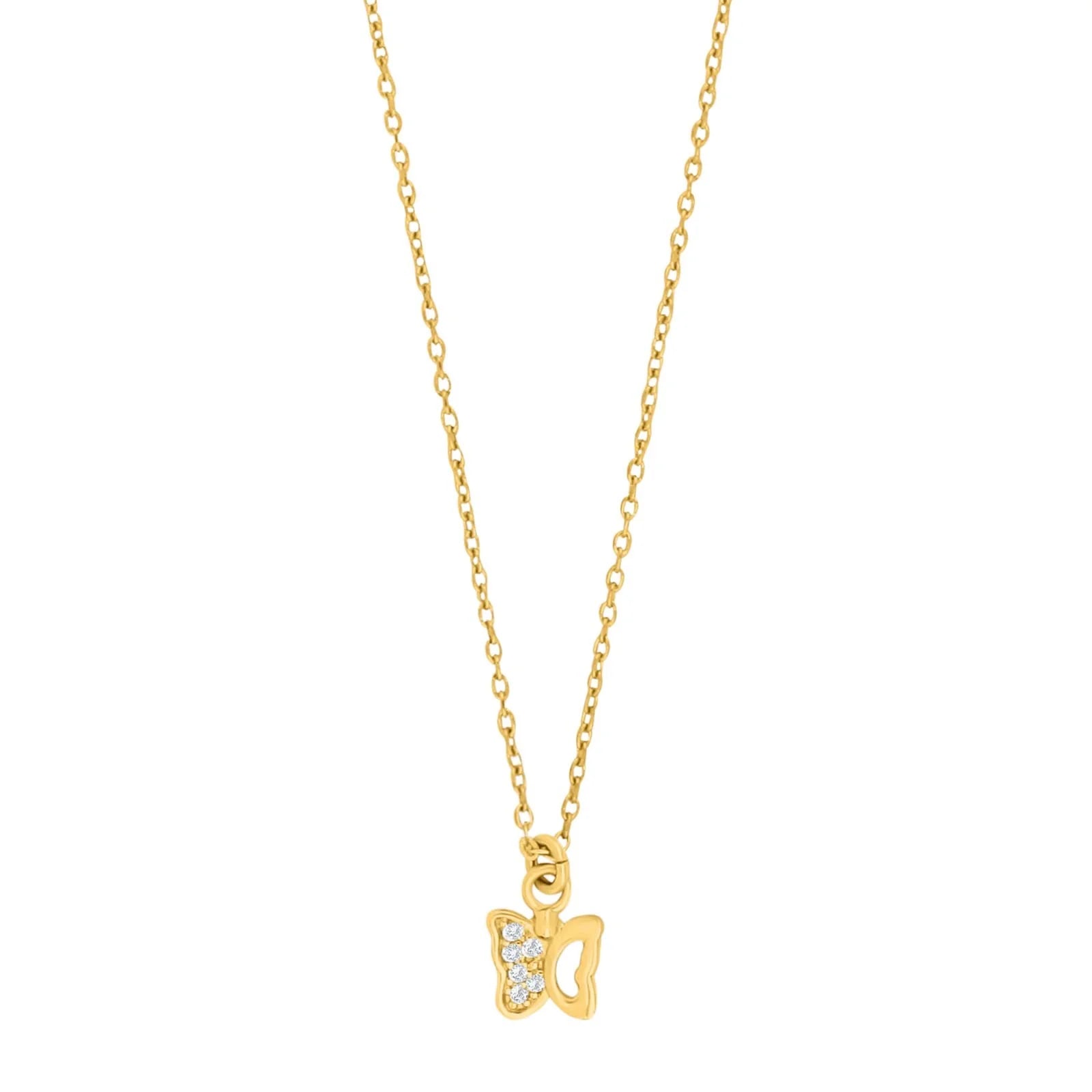 Forg. sølvvedhæng sommerfugl m. cz - Urma.dk