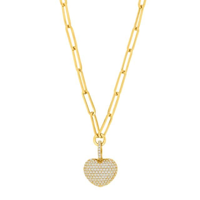 Forgyldt halskæde MIMINOR hjerte - Urma.dk