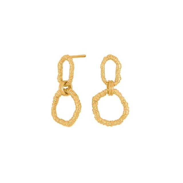 Forgyldt ørehænger HAPPY52 - Urma.dk