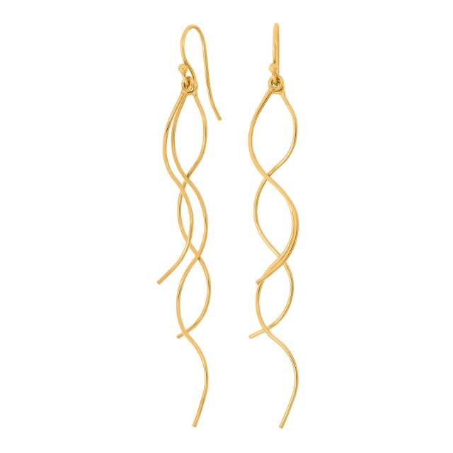 Forgyldt ørehænger SPIN52 - Urma.dk