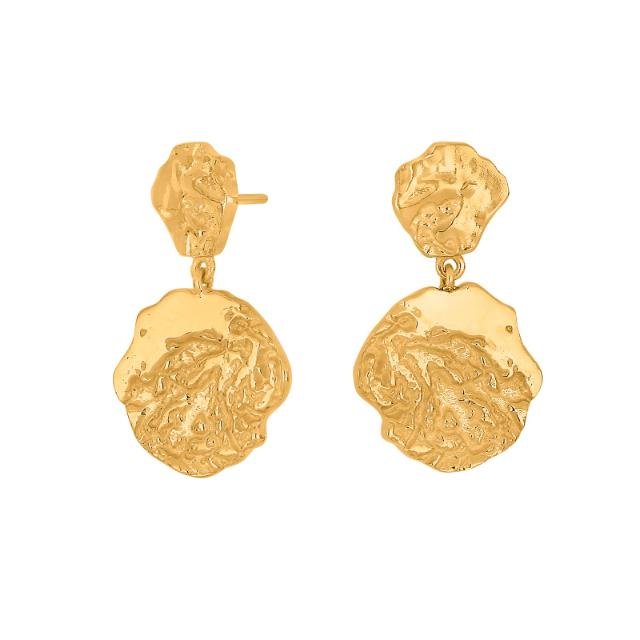 Forgyldt ørehænger TREASURE52 - Urma.dk