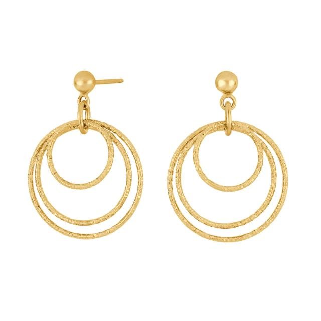 Forgyldt ørehængere ADD52 - Urma.dk