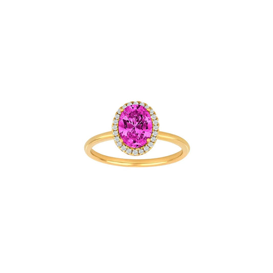 Forgyldt ring MILLENOR pink - Urma.dk