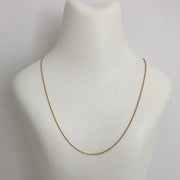 Forgyldt sølv collier flad anker 45cm - Urma.dk