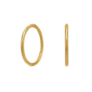 Forgyldt sølv creol 18 mm udvendigt - Urma.dk