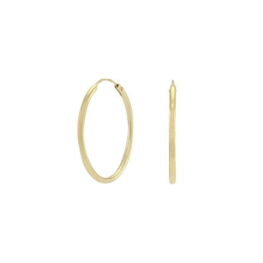 Forgyldt sølv creol 25mm HOOPS52 - Urma.dk