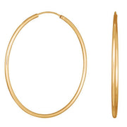 Forgyldt sølv creol 40mm HOOPS52 - Urma.dk
