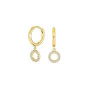 Forgyldt sølv creol cirkel IBINOR - Urma.dk