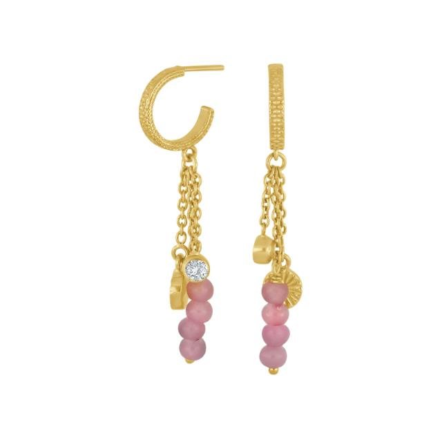 Forgyldt sølv creol ICE52 - Urma.dk