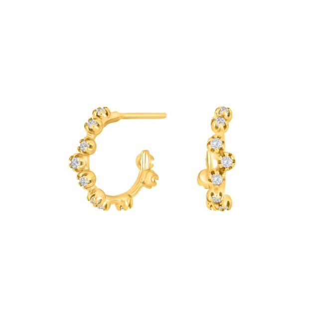 Forgyldt sølv creoler NANANOR - Urma.dk