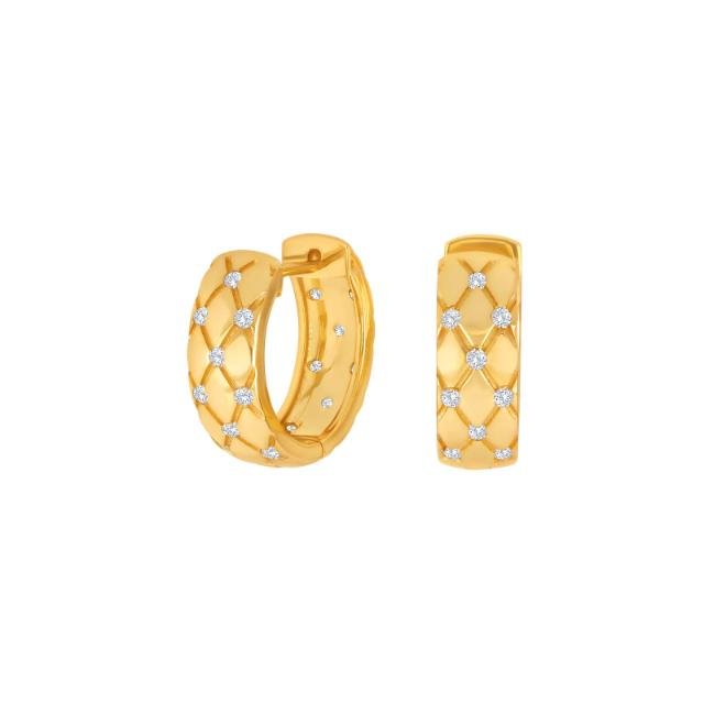 Forgyldt sølv creoler OLISENOR - Urma.dk