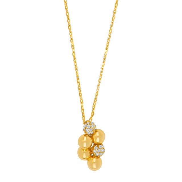 Forgyldt sølv halskæde 6 OLINANOR - Urma.dk