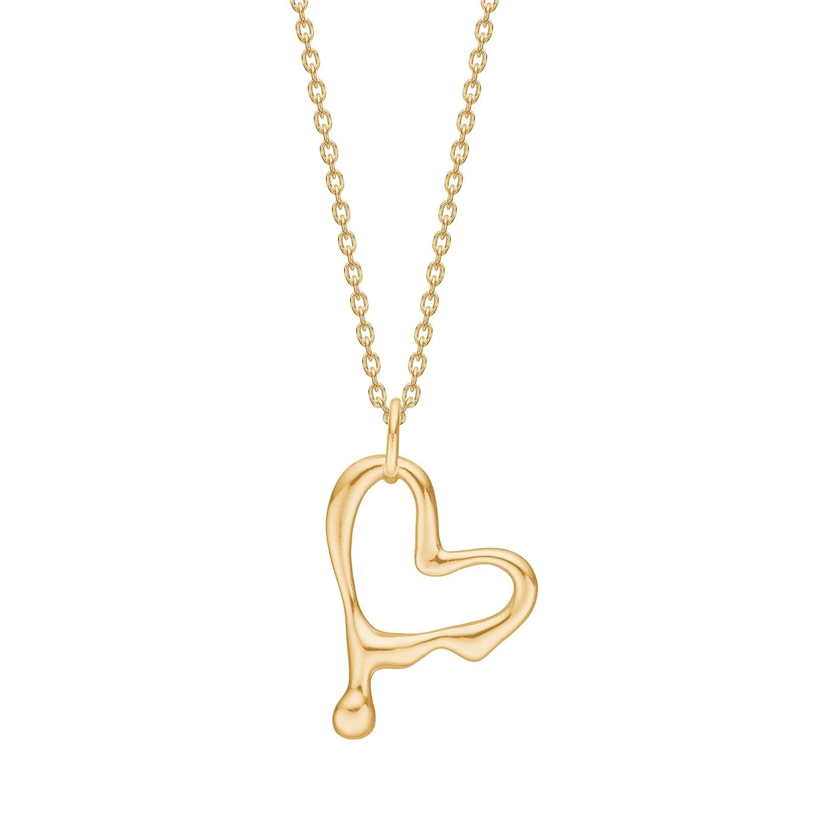 Forgyldt sølv halskæde FLUID52 - Urma.dk