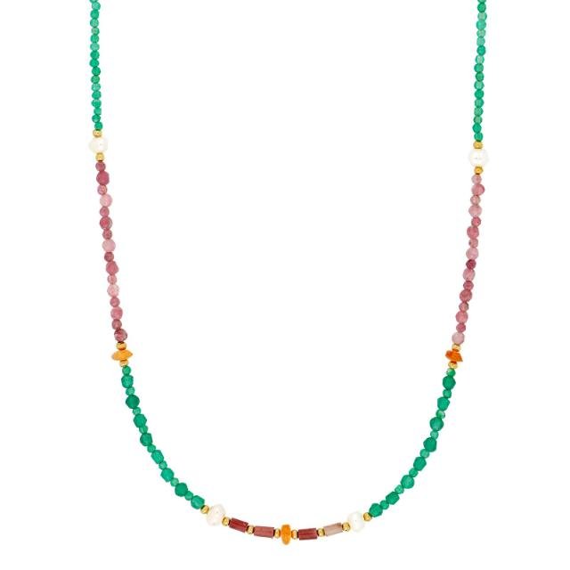 Forgyldt sølv halskæde ICE52 - Urma.dk