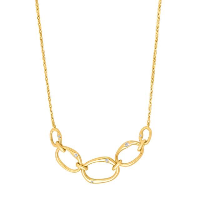 Forgyldt sølv halskæde NYTTENOR - Urma.dk