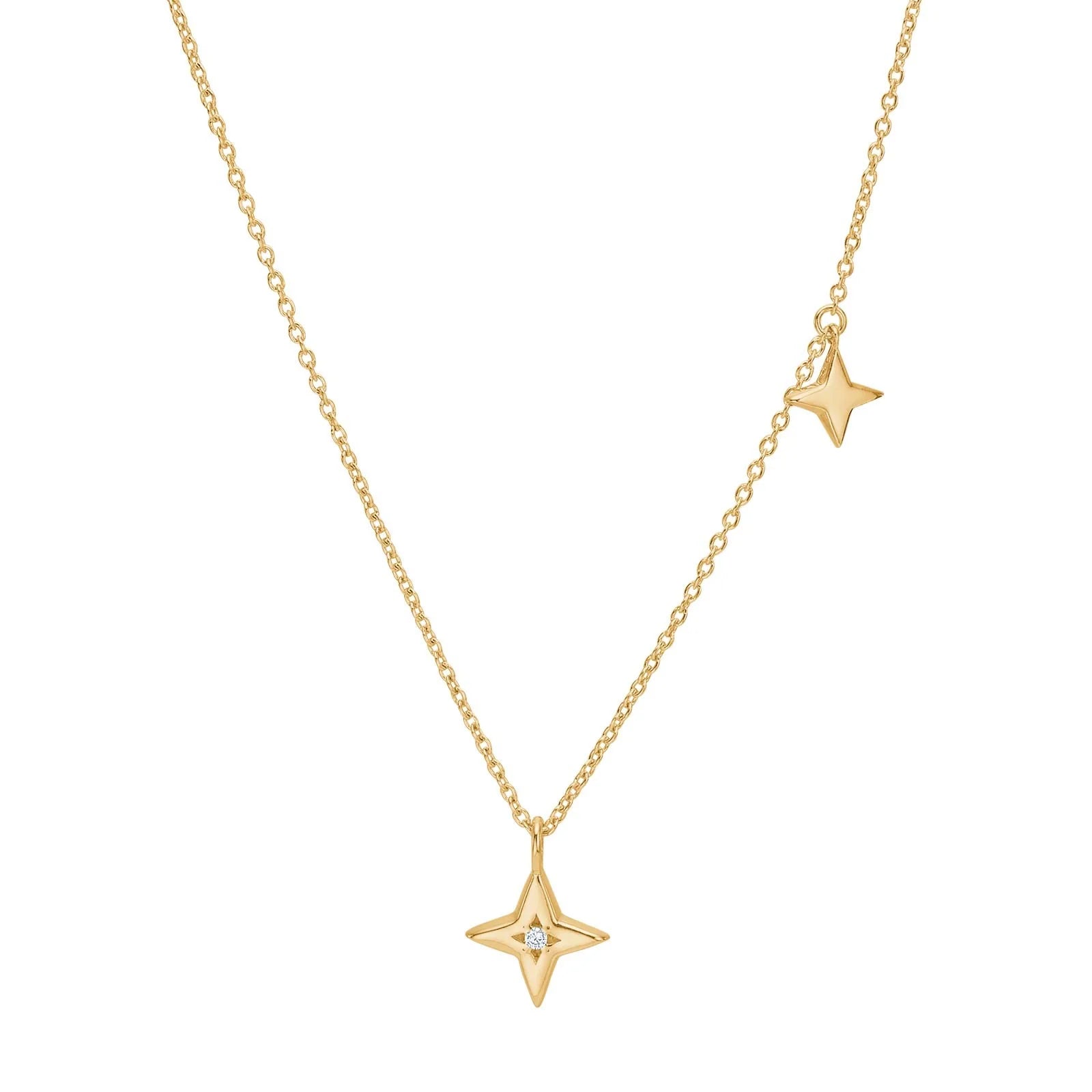 Forgyldt sølv halskæde STARA52 - Urma.dk