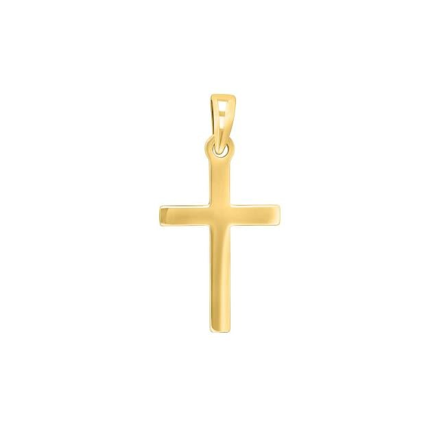 Forgyldt sølv kors massiv 24mm - Urma.dk