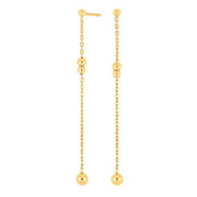 Forgyldt sølv ørehængere BEADIT52 - Urma.dk