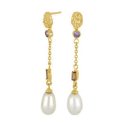 Forgyldt sølv ørehængere ICE52 - Urma.dk