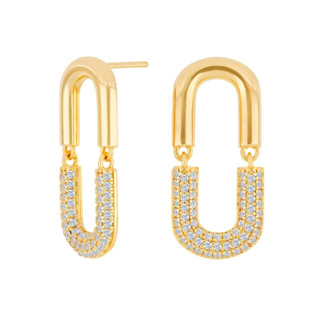 Forgyldt sølv ørehængere KORANOR - Urma.dk