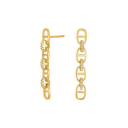 Forgyldt sølv ørehængere LARANOR - Urma.dk