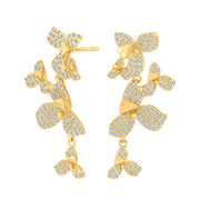 Forgyldt sølv ørehængere LOUISENOR - Urma.dk