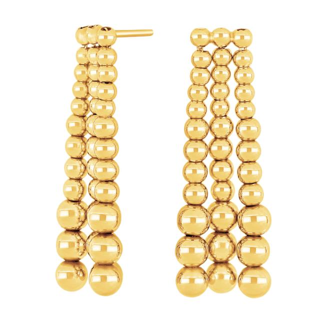 Forgyldt sølv ørehængere MAMBO52 - Urma.dk