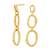 Forgyldt sølv ørehængere NYTTENOR - Urma.dk