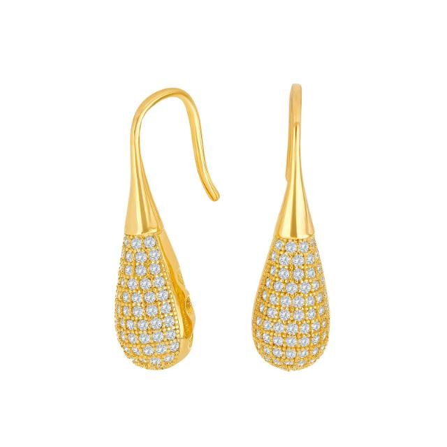 Forgyldt sølv ørehængere OPALNOR - Urma.dk