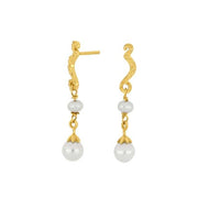 Forgyldt sølv ørehængere SPACE52 1 - Urma.dk