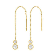 Forgyldt sølv ørekæde IDANOR - Urma.dk