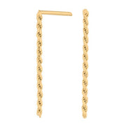 Forgyldt sølv øreringe BORG52 25mm - Urma.dk