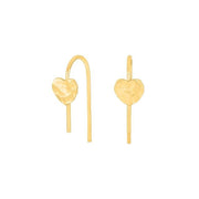 Forgyldt sølv øreringe BUY52 hjerte - Urma.dk