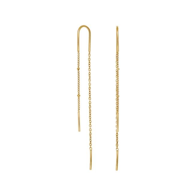 Forgyldt sølv øreringe LINE52 - Urma.dk