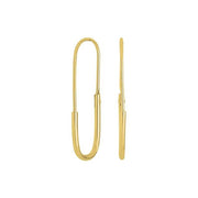 Forgyldt sølv øreringe PIN52 - Urma.dk