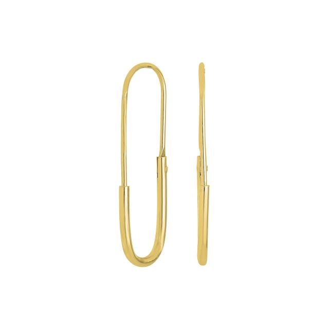 Forgyldt sølv øreringe PIN52 - Urma.dk