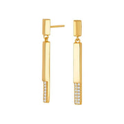 Forgyldt sølv ørestikker ODINENOR - Urma.dk