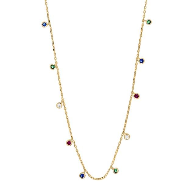 Forgyldt sølv vedhæng GIANOR 3mm 42+3cm - Urma.dk