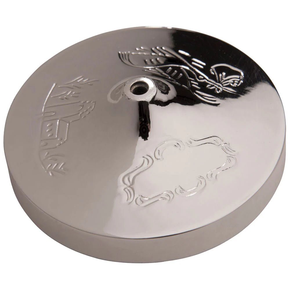 Forkromet flagstang m. dåbsfod, 38,5 cm - Urma.dk