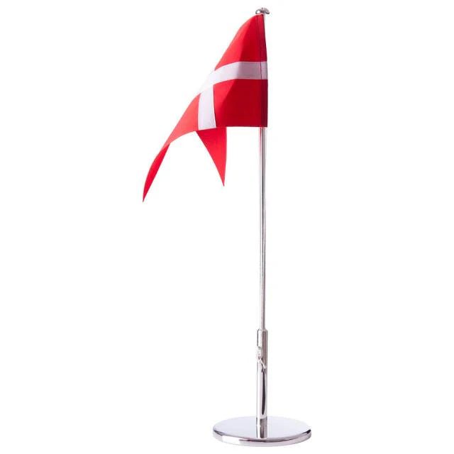 Forkromet flagstang uden motiver, 40 cm - Urma.dk