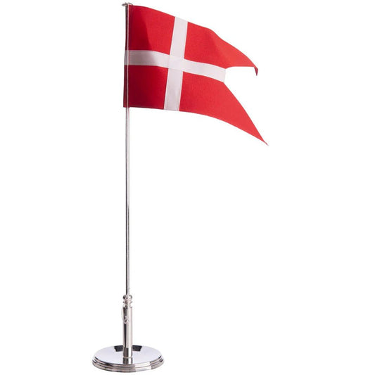 Forsølvet flagstang m. blank fod Carl Hansen 40 cm - Urma.dk