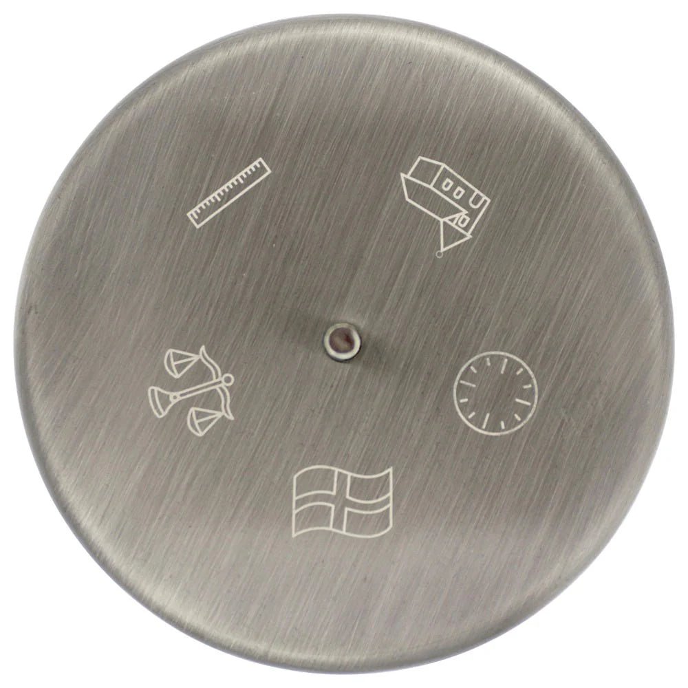 Fortinnet flagstang m. dåbsfod, 30 cm - Urma.dk