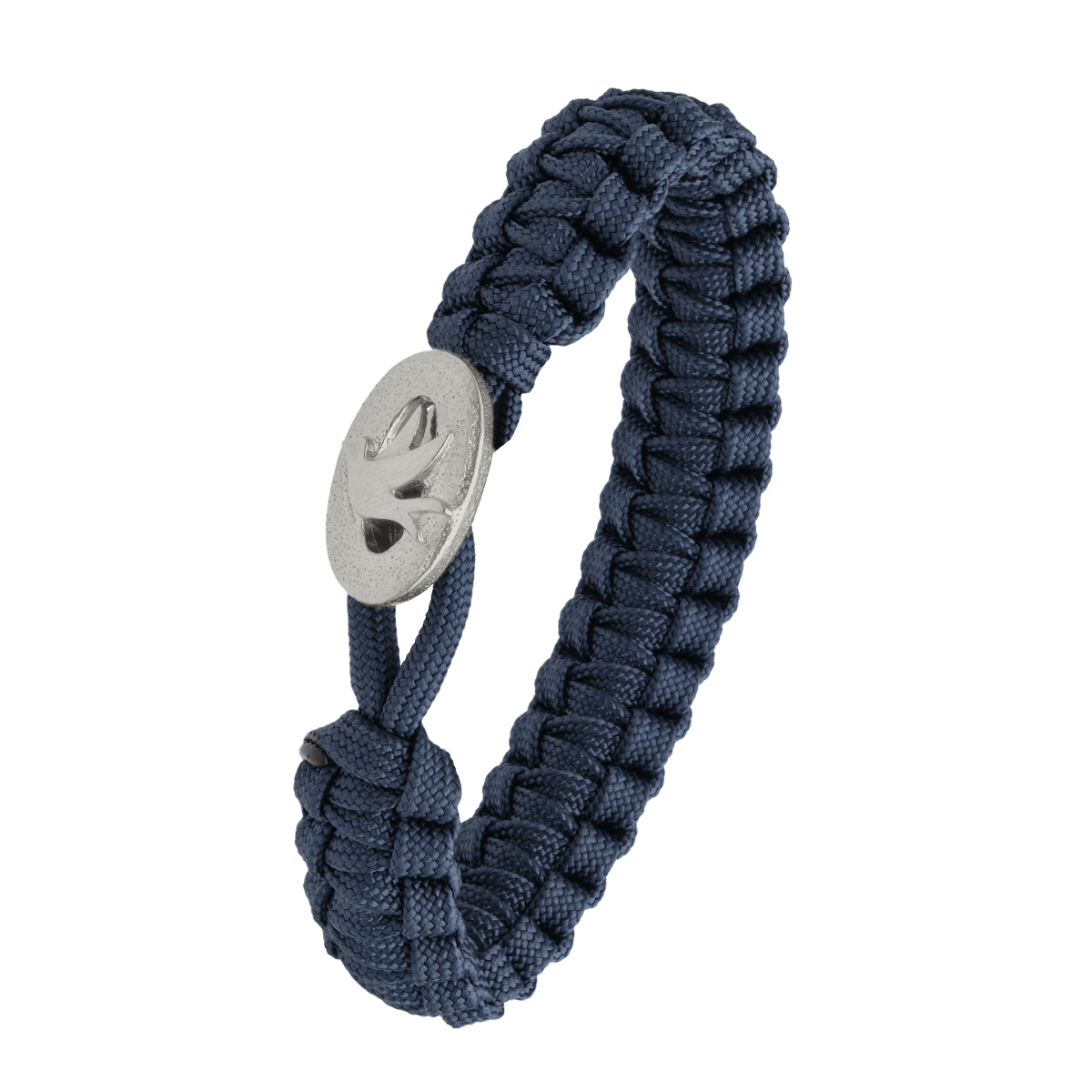 FSTS blåt armbånd m sølv lås 01 - Urma.dk